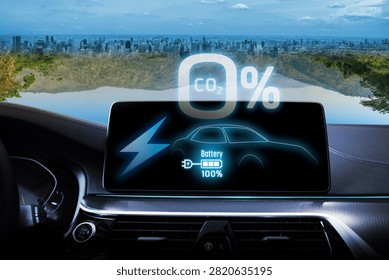 The concept of using electric vehicles helps protect the environment and preserve the planet.