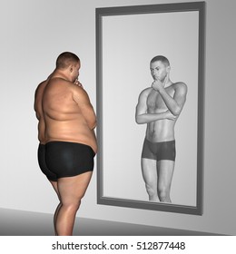 834 Fat man mirror Images, Stock Photos & Vectors | Shutterstock