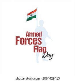 Conceptual Banner Design for Armed Forces Flag Day. Greeting Card for Armed Forces Flag Day. Indian National Flag Illustration. - Powered by Shutterstock