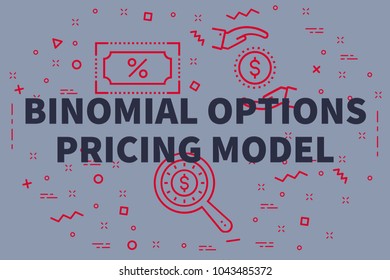 Conceptual Business Illustration With The Words Binomial Options Pricing Model