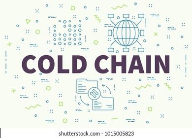 Conceptual Business Illustration With The Words Cold Chain