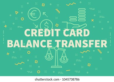 Conceptual Business Illustration With The Words Credit Card Balance Transfer