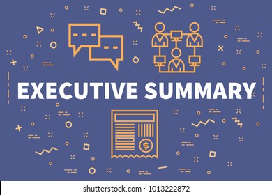 Conceptual Business Illustration With The Words Executive Summary