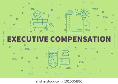 Conceptual Business Illustration With The Words Executive Compensation