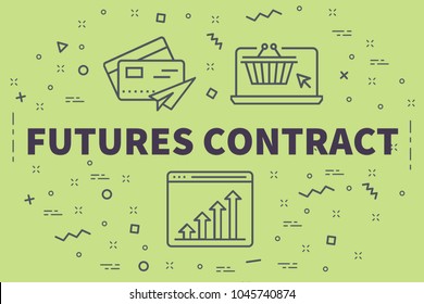 Conceptual Business Illustration With The Words Futures Contract