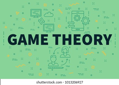 Conceptual Business Illustration With The Words Game Theory