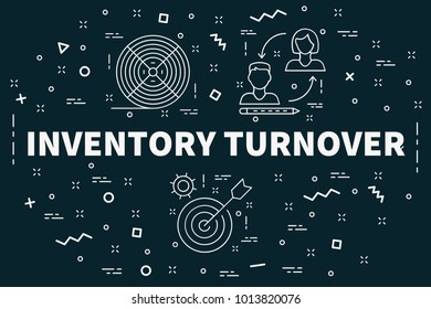 Conceptual Business Illustration With The Words Inventory Turnover