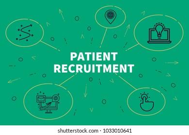 Conceptual Business Illustration With The Words Patient Recruitment