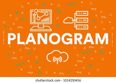 Conceptual Business Illustration With The Words Planogram