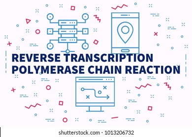 Conceptual Business Illustration With The Words Reverse Transcription Polymerase Chain Reaction