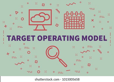 Conceptual Business Illustration With The Words Target Operating Model