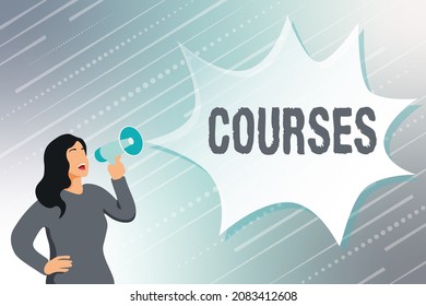 Conceptual display Courses. Conceptual photo Route Direction followed Classes Land Water Area for sports Modern Data Processing Methods, Typing And Editing Online Articles - Powered by Shutterstock