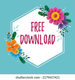 Conceptual display Free Download. Business showcase Key in Transfigure Initialize Freebies Wireless Images Frame Decorated With Colorful Flowers And Foliage Arranged Harmoniously.