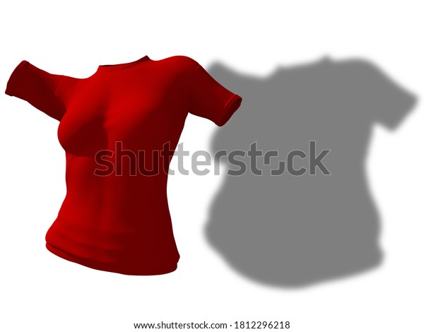 Conceptual Fat Overweight Obese Shadow Female Stock Illustration ...