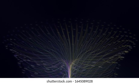Conceptual futuristic look at information technology of internet of things IOT big data cloud computing using artificial intelligence AI - 3D rendering - Shutterstock ID 1645089028