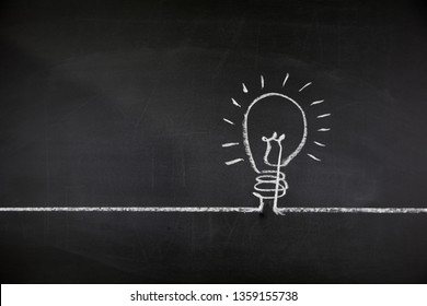 Lightbulb On Chalkboard Images, Stock Photos & Vectors | Shutterstock