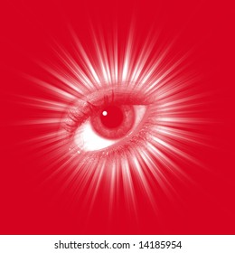 Conceptual image of eye abstract pattern for backgrounds