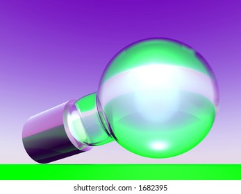 A conceptual image of a lightbulb.