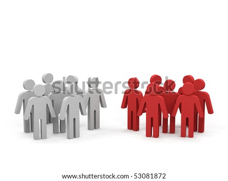 Conceptual image of teamwork.