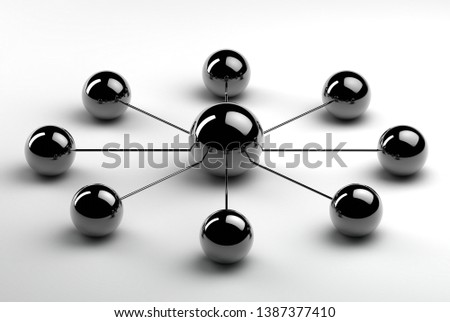 conceptual image that might represent teamwork 3d rendering