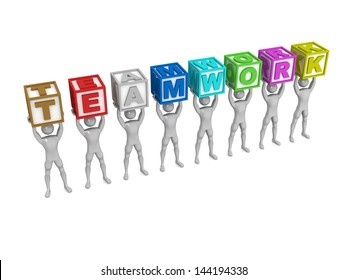Conceptual three dimensional render for teamwork