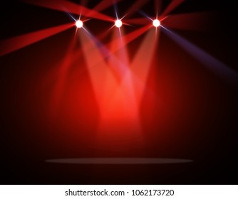 Red Stage Light Background Stock Illustration 268222937 | Shutterstock