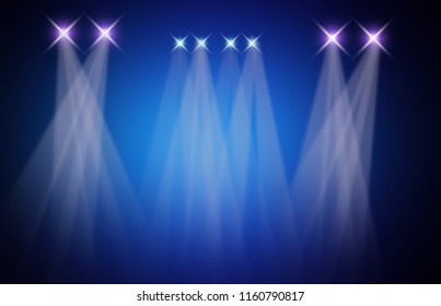 Concert On Stage Background Flood Lights Stock Illustration 1160790817 ...