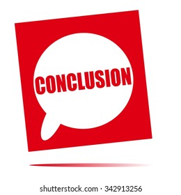 Conclusion Speech Bubble Icon