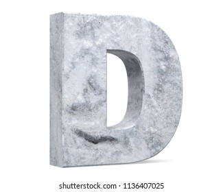 Concrete Capital Letter D Isolated On Stock Illustration 1136407025 ...