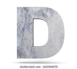 Concrete Capital Letter D Isolated On Stock Illustration 1351534565 ...