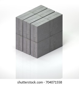 Concrete Exhibition Stand 3d Render Stock Illustration 704071558 ...