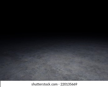 Concrete Floor With Dark Background