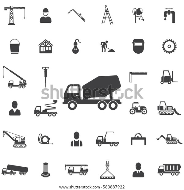 concrete mixer icon. Construction icons universal\
set for web and\
mobile