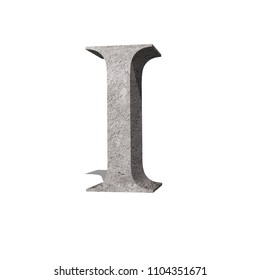 Concrete Roman Number 1 3d Illustration Stock Illustration 1104351671 ...