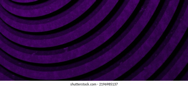 Concrete Style Abstract Minimal Wavy Or Curve Lines Architecture Design Purple Background Rough Texture, 3D Illustration