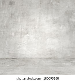 concrete  wall and concrete floor - Shutterstock ID 180095168