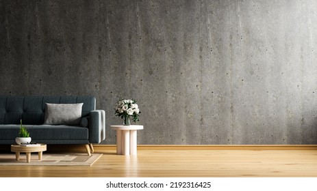 Concrete Wall Interior Living Room Have Stock Illustration 2192316425 