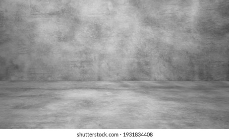 Concrete wall white and gray color for background. Old grunge textures with scratches and cracks. White and gray painted cement wall texture.