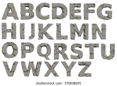 Concrete/Stone Alphabet