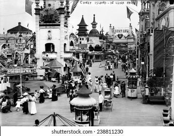 Coney Island, Luna Park. New York City, Photograph, Ca. 1910-1915