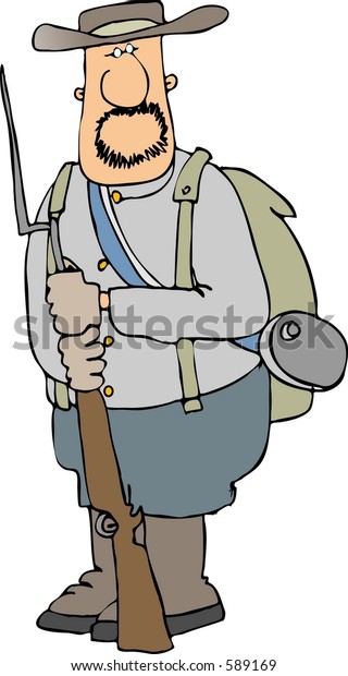 Confederate Soldier Stock Illustration 589169 | Shutterstock