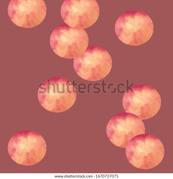 Confetti, bubbles - cover, background.\
Watercolor dots (circles) isolated. \
Design for backgrounds,\
wallpapers, covers and packaging, wrapping\
paper.