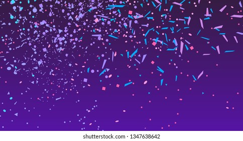 Confetti on dark background. Bright explosion. Texture with colorful glitters. Pattern for work. Print for banners, posters and flyers. Doodle for design and business - Powered by Shutterstock