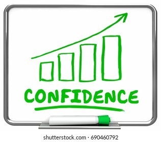 Confidence Self Assured Confident Arrow Rising Trend 3d Illustration