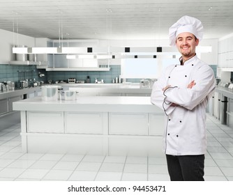 confident kitchen in professional kitchen - Powered by Shutterstock