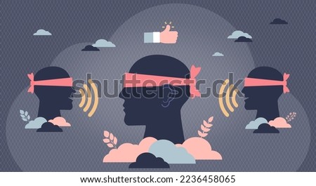 Confirmation Bias Through Filter Bubbles - The Tendency to Interpret New Evidence as Confirmation of Our Existing Beliefs and Theories - Conceptual Illustration