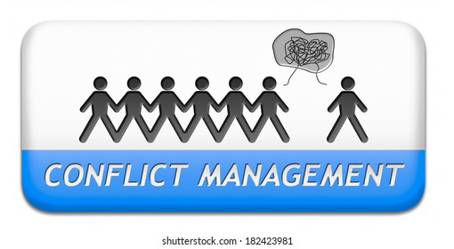 Conflict Management In Business At Work Or Between Couple With Different Interest Solve The Problem And Find Resolution