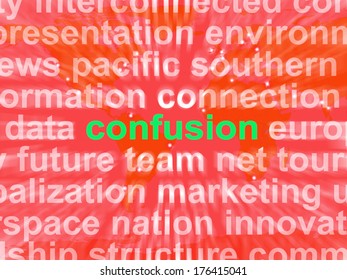 Confusion Word Cloud Meaning Confusing Confused Dilemma