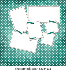 Congratulation Green Card Sheets Design Stock Illustration 52773943