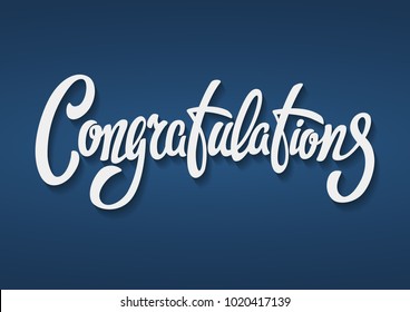 Congratulations Lettering Text Stock Illustration 1020417139 | Shutterstock